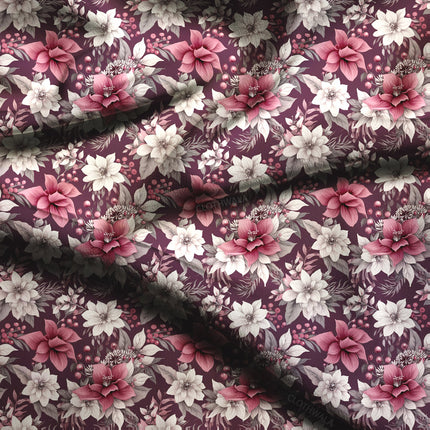 Latest Midnight Romantic Blossom Soft Crepe Printed Fabric