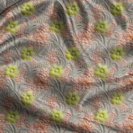 Luxury Pastoral Petal Tapestry uSoft Satin Printed Fabric